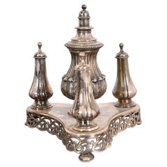 Tiffany & Co. Antique Victorian Silverplate Table Cigar Lighter
