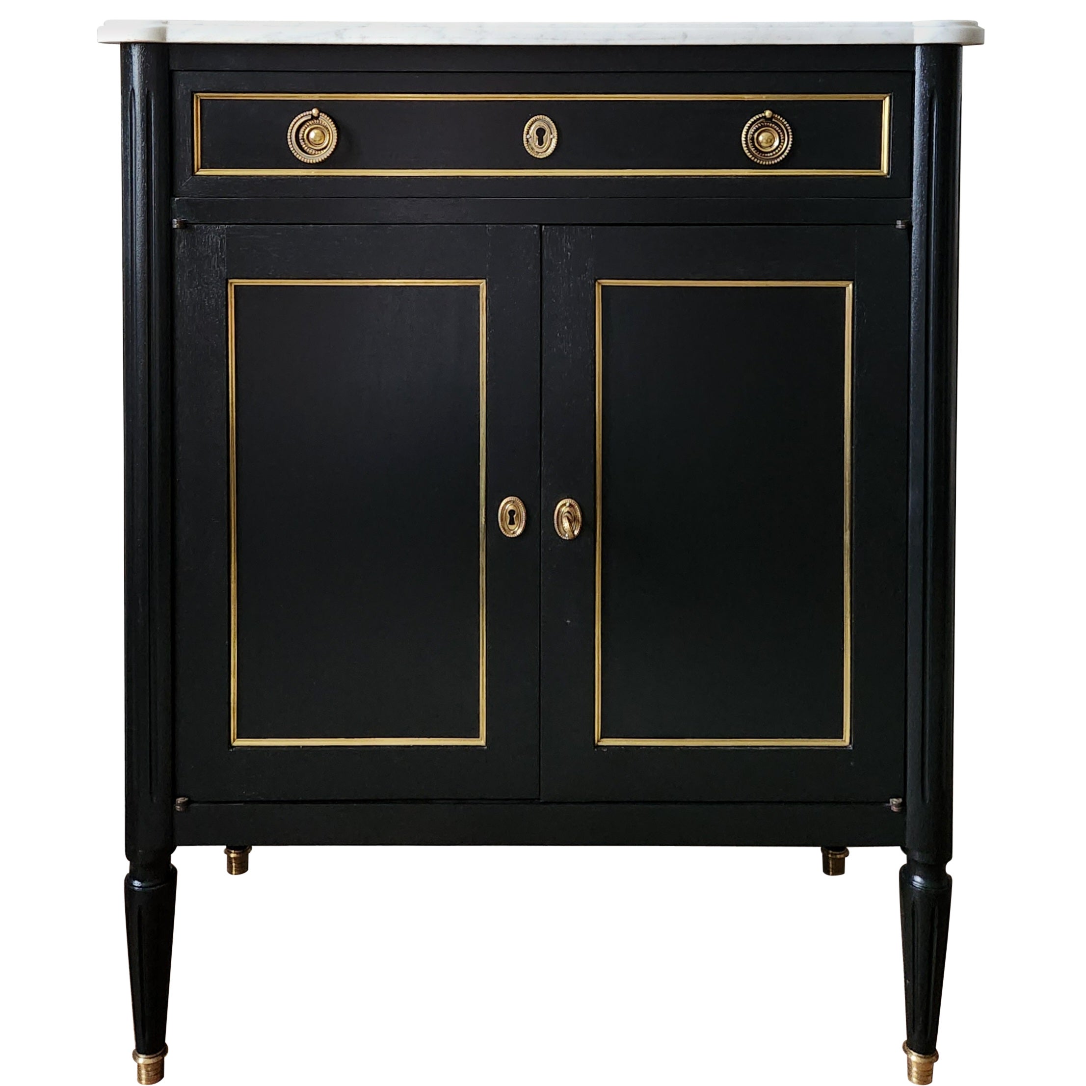 Antique French, Louis XVI Chest of Drawers Commode Buffet Bar