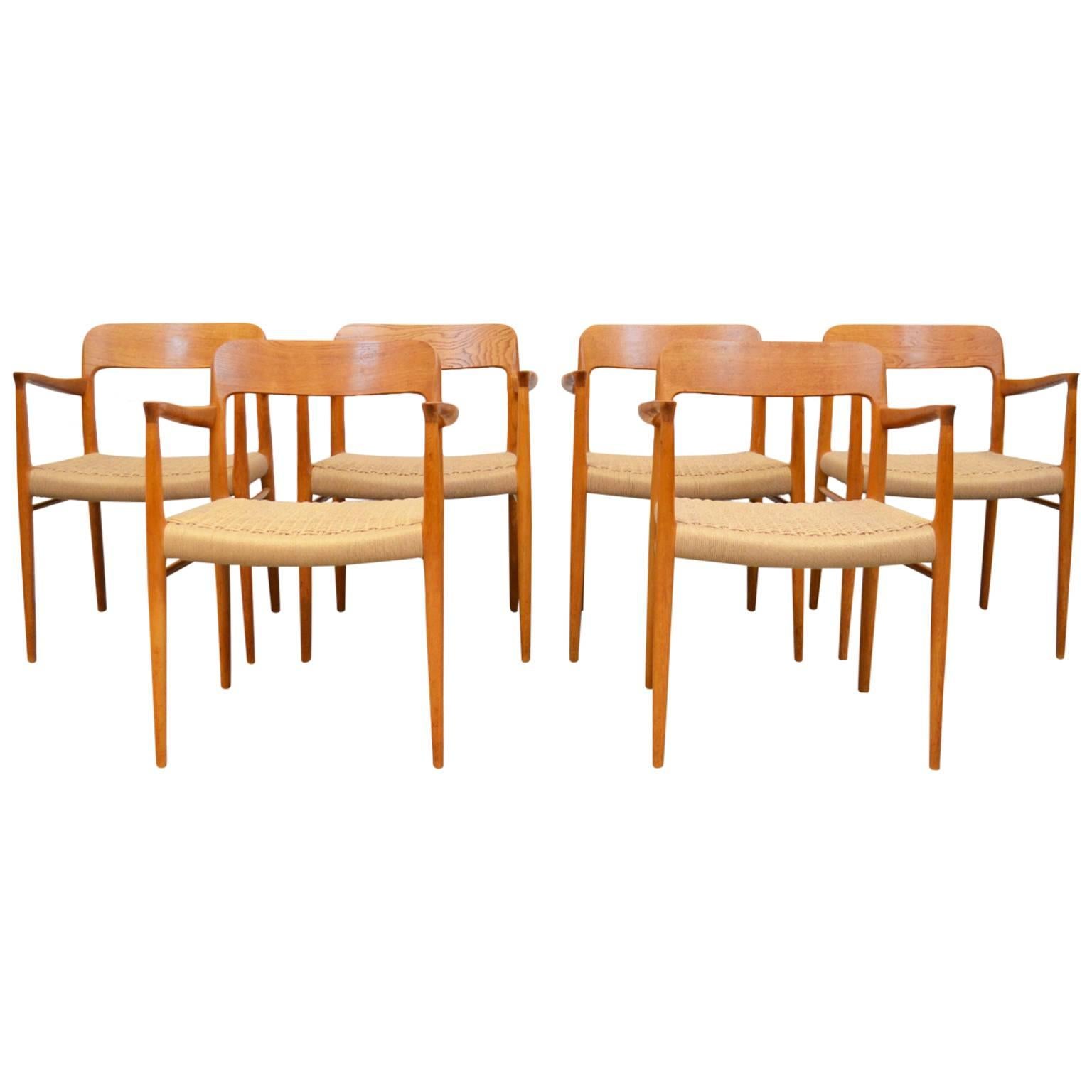 Dining Chairs Model 56 by Niels Otto Møller for J.L. Møller Møbelfabrik, Denmark