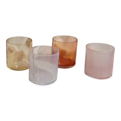 Set von 4 Roh-Sonnenaufgang-Glaswaren von Milena Kling