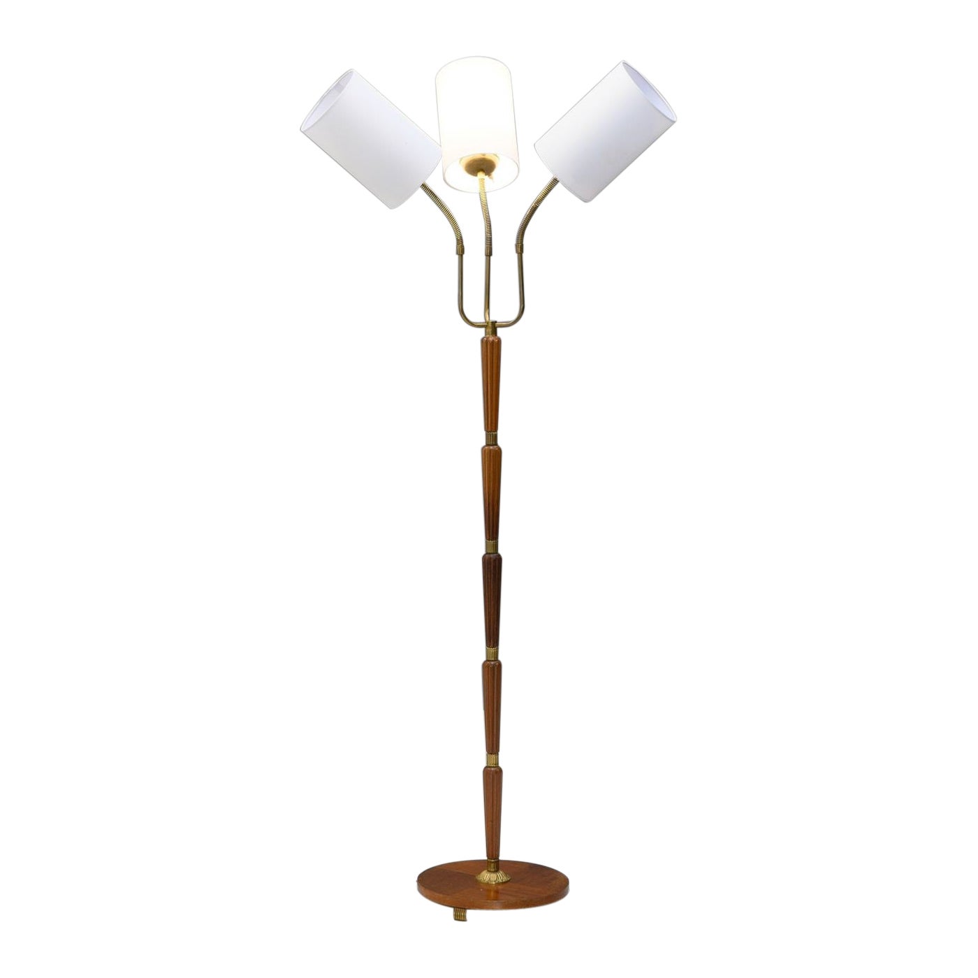 Schwedische Stehlampe aus der Mitte des Jahrhunderts