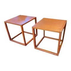 Pair of Kai Kristiansen for Aksel Kjaersgaard Side Tables in Teak