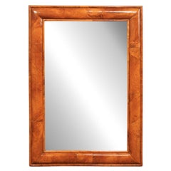 Mid-Century 4.5 Ft Tall Mirror w/Nice Wood Grain Surround