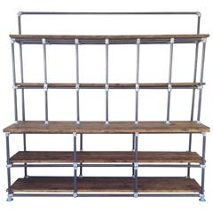 Vintage Industrial Pipe and Plank Shelving Shabby Chic