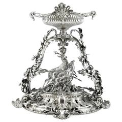 Christofle, a Monumental 19th Century Silver Plated Bronze Centre Piece