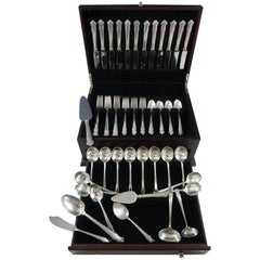 English Shell by Lunt Sterling Silver Flatware Service for 12 Set 68 Pieces