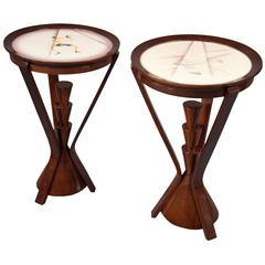 Pair of Side Tables by Angelo Simonetto, Galvani Editions, Italy, 1943