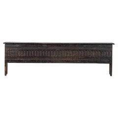 Large 17th English Oak Sword Chest