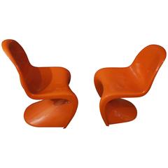 Pair of Verner Panton Chairs, 1st Edition by Hermann Miller, 1970