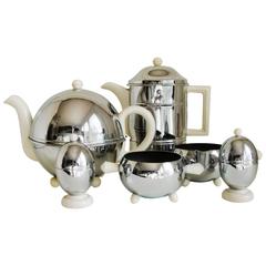 English Mid-Century Six-Piece Insulated Breakfast Set by P,B & B and Kozy Kraft 4