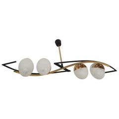 Lustre moderne du milieu du siècle dernier de la Maison Arlus