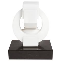 Modernist White Carrara Marble Sculpture by Natalino Andolfato 6