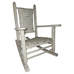 Antique 20Thc  Painted Child's Toy  Rocking Chair
