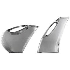 Set of Two Crystal Pitchers by Angelo Mangiarotti 2