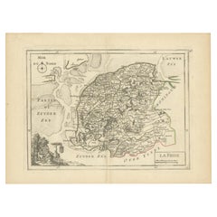Karte von Friesland (La Frise), aus einem französischen Atlas - um 1756
