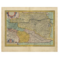 Austria de Wolfgang Lazius - Un magnífico mapa de Ortelius del siglo XVI