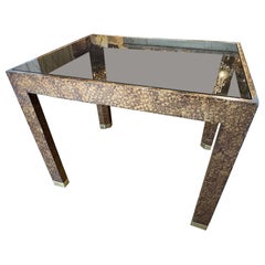 Mid Century Karl Springer Schildkröte Beistelltisch