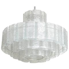 Doria Four-Tier Ice Glass Chandelier 3