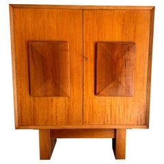 Italian Diamond fronted maple wood cabinet