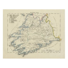 Antique 1830 Map of Munster, Ireland with Limerick, Cork, Kerry and Tipperary