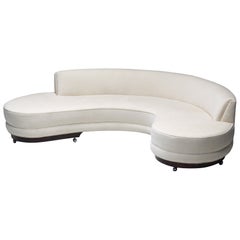 Serpentinen-Sofa von Vladimir Kagan für Kagan-Dreyfuss, Inc., USA, 1950er Jahre