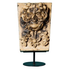 Antiguo Lipscombe & Co Llave de terracota vidriada Hombre Verde