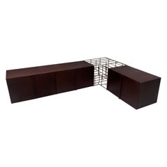 Sculptural Corner Sideboard mod. Train by Alberto Tonni - Italy - 1980s