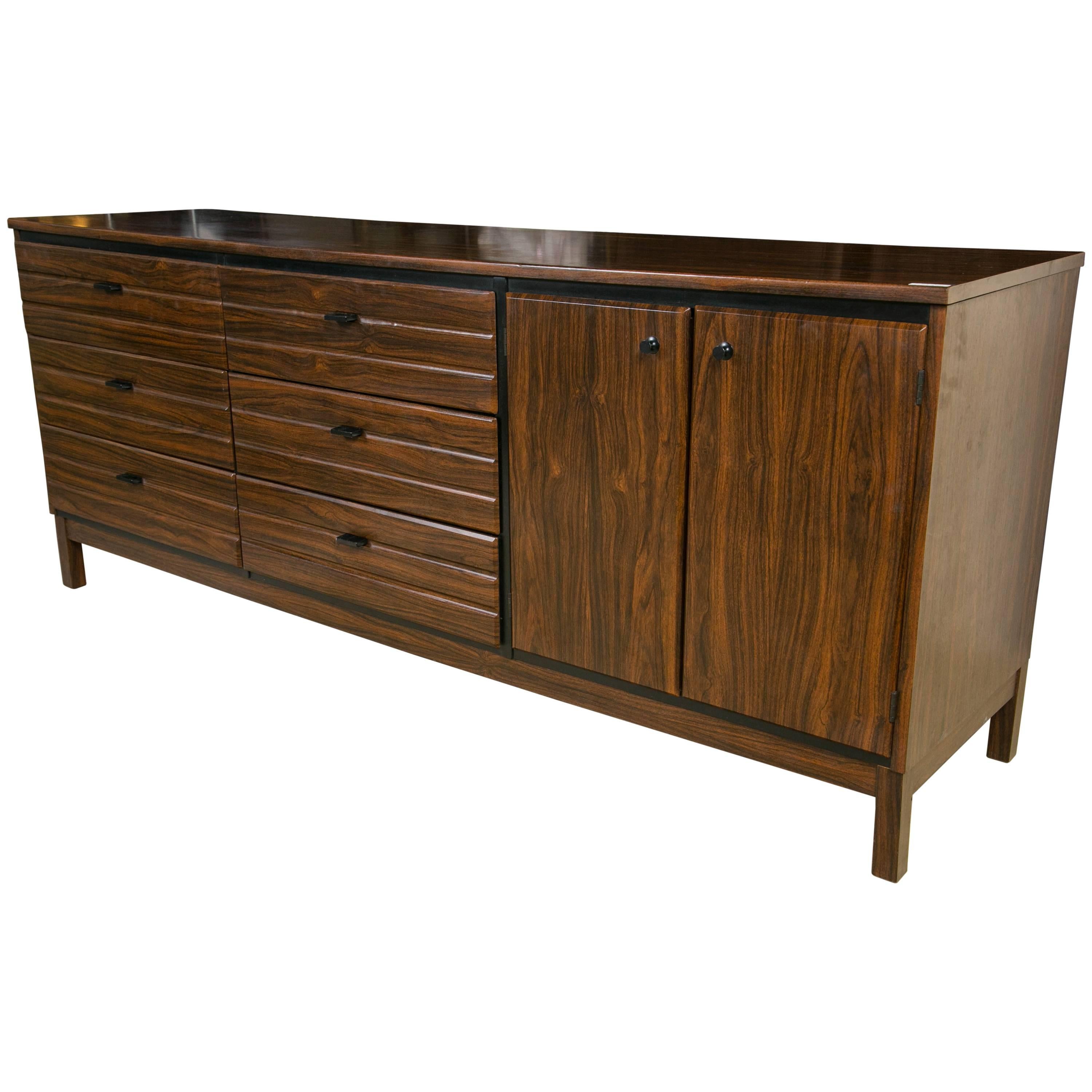 A Fine Custom Quality Mid Century Rosewood Dresser by American of Martinsville 