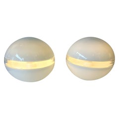 Lampenpaar LT230 Murano Glas von Carlo Nason für Mazzega, Italien, 1970er Jahre
