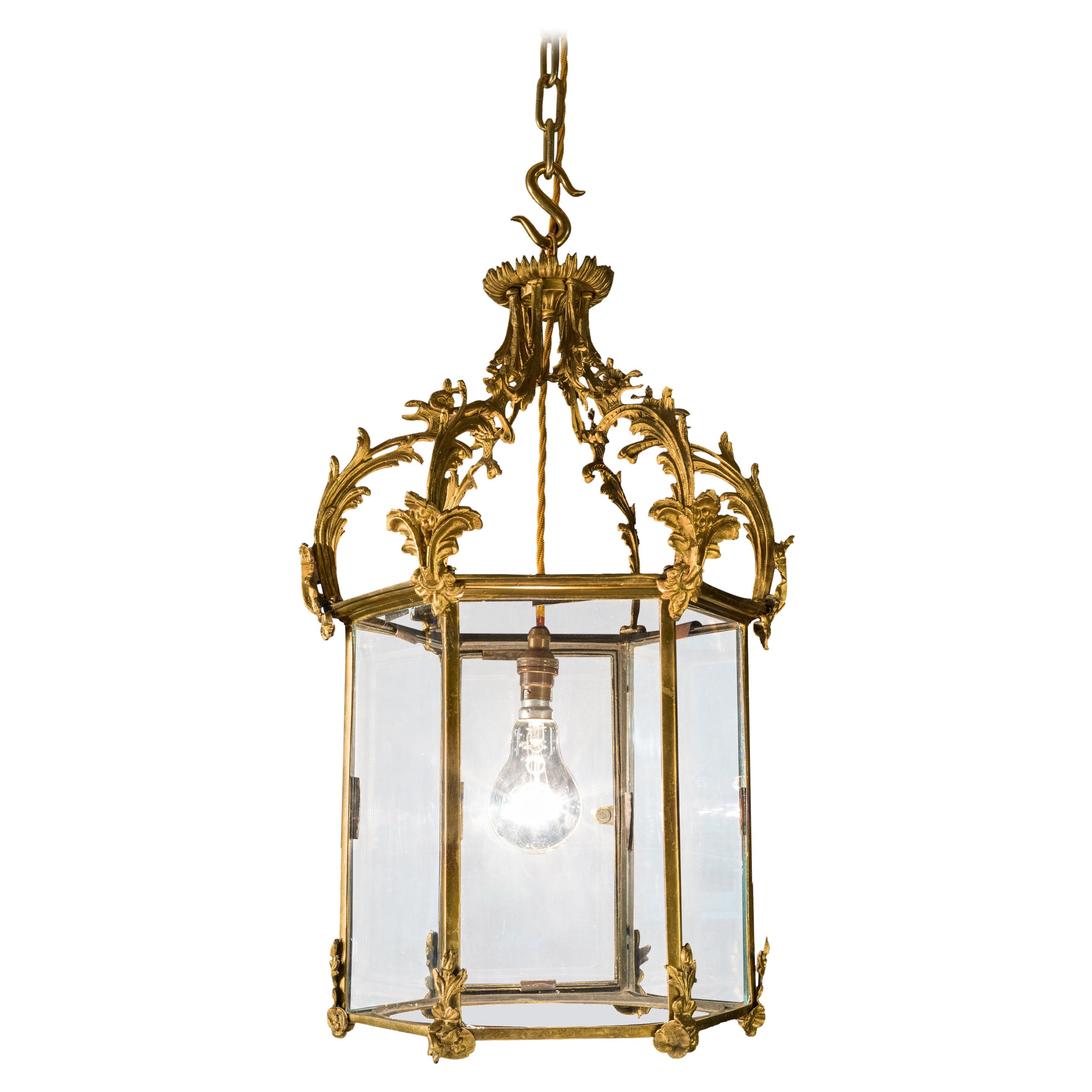 Large and Ornate Régence Hall Lantern