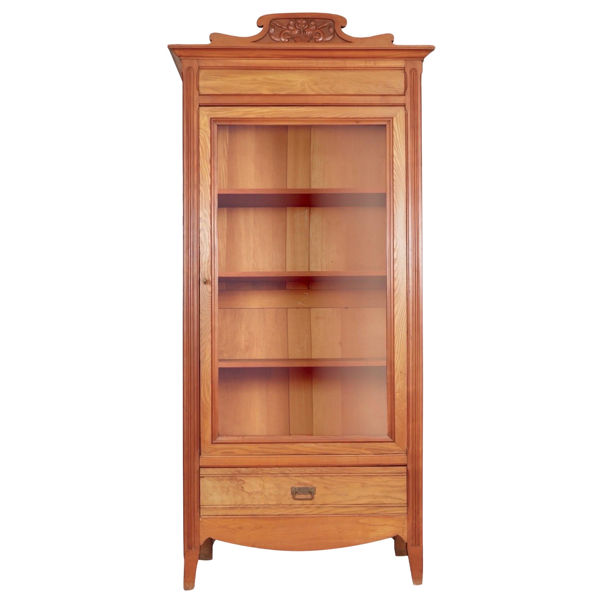 19th Century Victorian Glass Front Cabinet