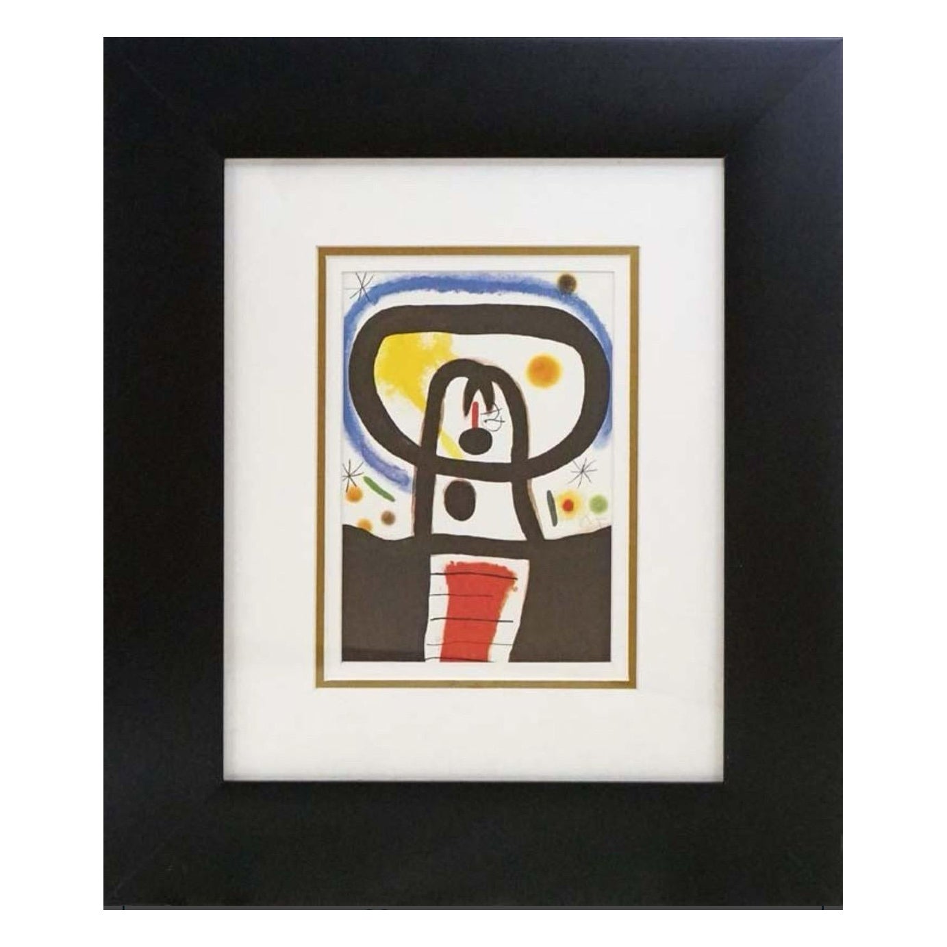 Lithographie vintage Joan Miro de 1968 - Beaux-arts modernes du milieu du siècle dernier