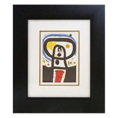 Lithographie vintage Joan Miro de 1968 - Beaux-arts modernes du milieu du siècle dernier