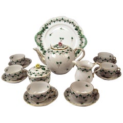 Vintage Herend Tea Set for Six Persons Decor Persil, circa 1960