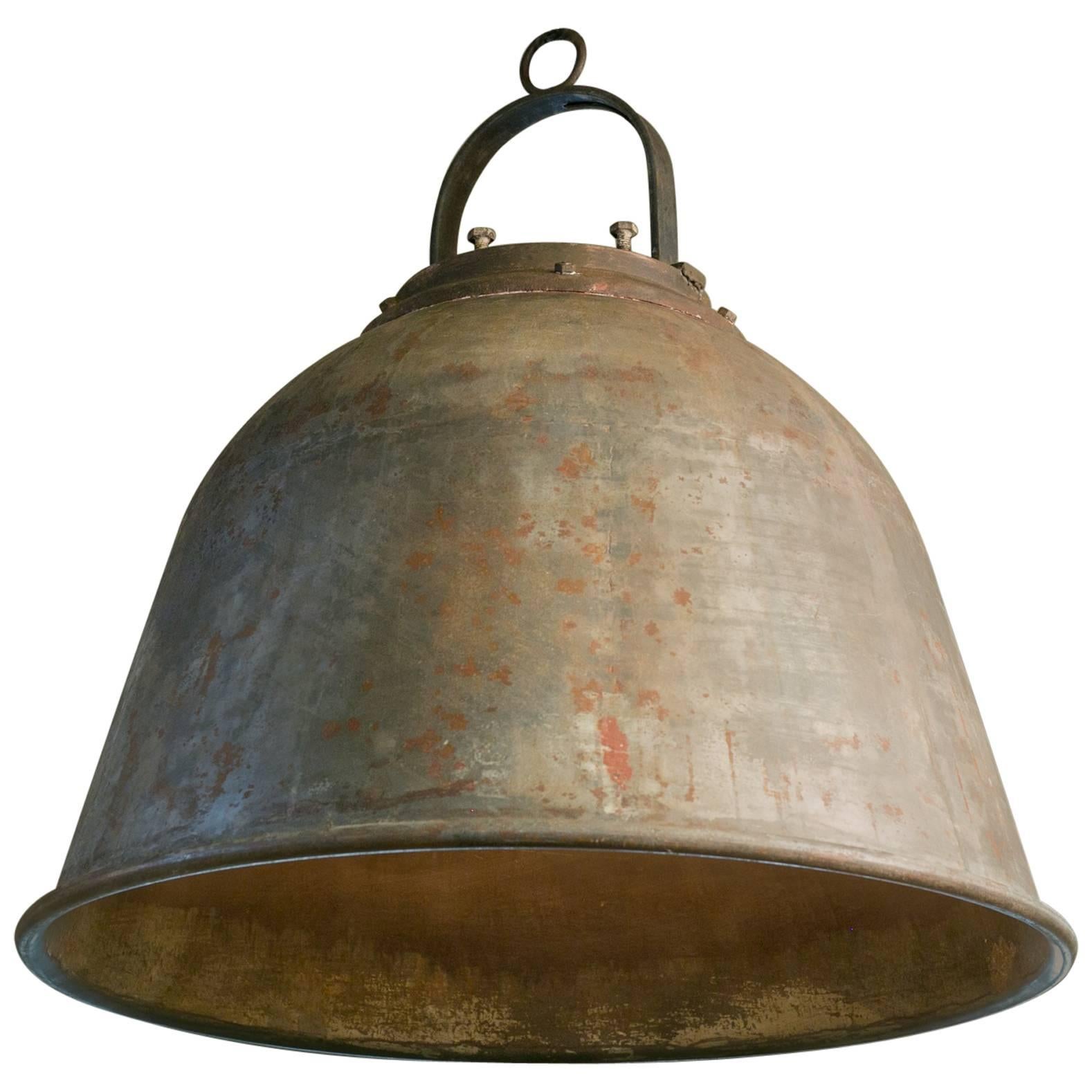 Monumental and Heavy Vintage Industrial Light