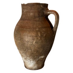 Antique Handcrafted Terracotta Water Jug – Rustic Earthenware Pot