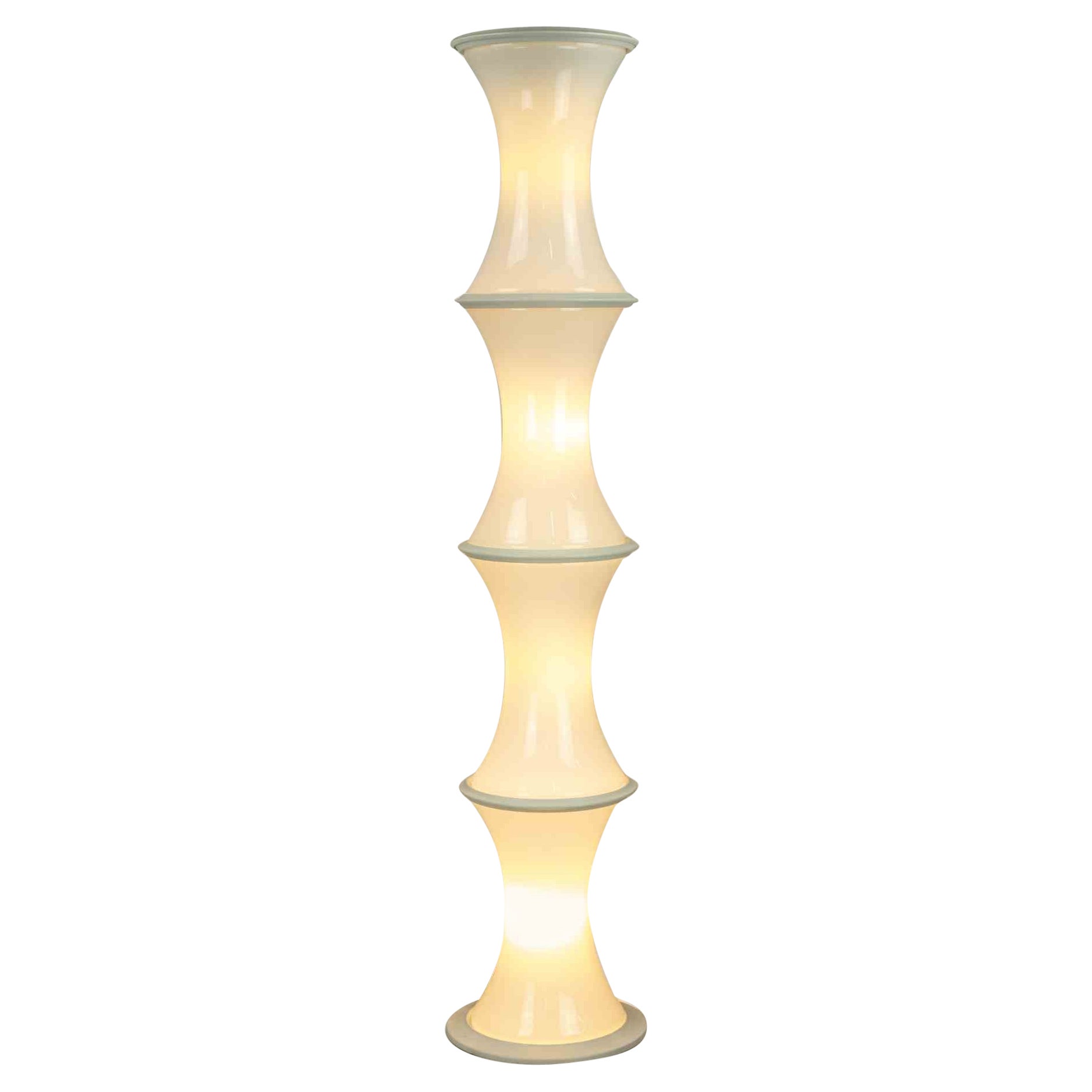 Bamboo Floor Lamp by Enrico Tronconi for Vistosi, 1970s
