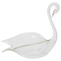 Murano Glass Swan by Livio Seguso