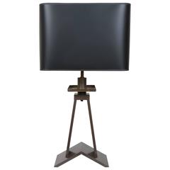 Vintage Bronze "Industrial" Lamp, USA, circa 1940