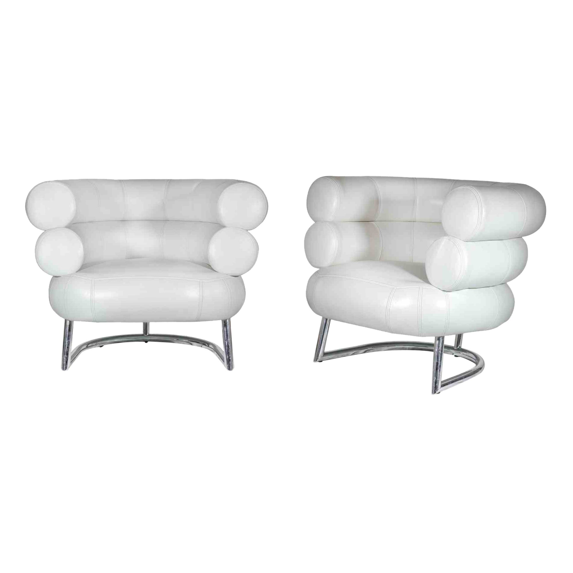 Paar Bibendum-Sessel von Eileen Gray, 1970er Jahre