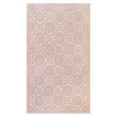 Tappeto contemporaneo Aubusson Design Beige e Blu di Doris Leslie Blau