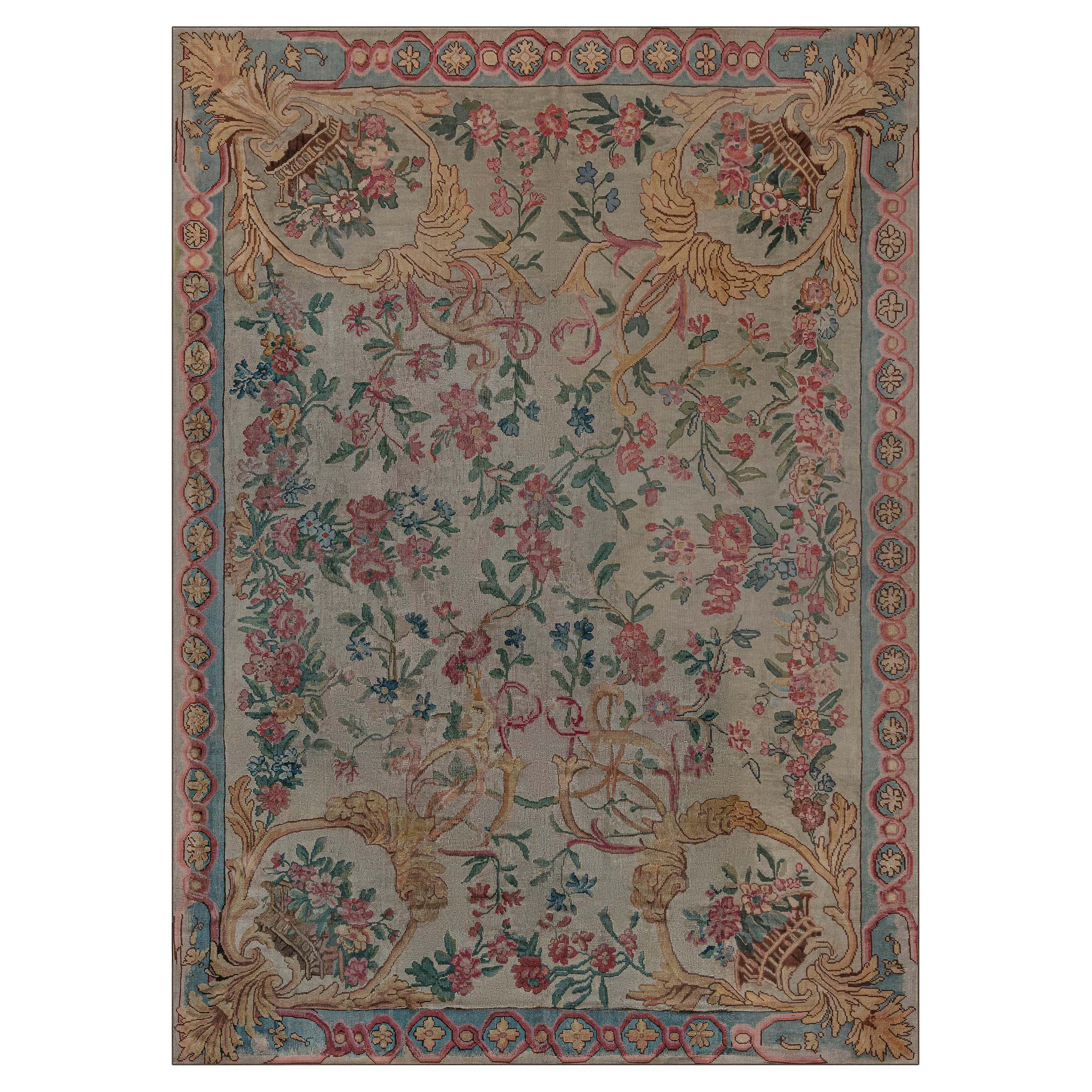 Doris Leslie Blau 19th Century French Savonnerie Fragment Rug