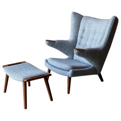 AP-19 Papa Bear Chair and Ottoman by Hans J. Wegner & Manufactured by Modernica