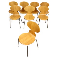 8 "Ant" Chairs by Arne Jacobsen for Fritz Hansen c. 1985