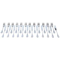 French Christofle Marly Flatware Service for 12