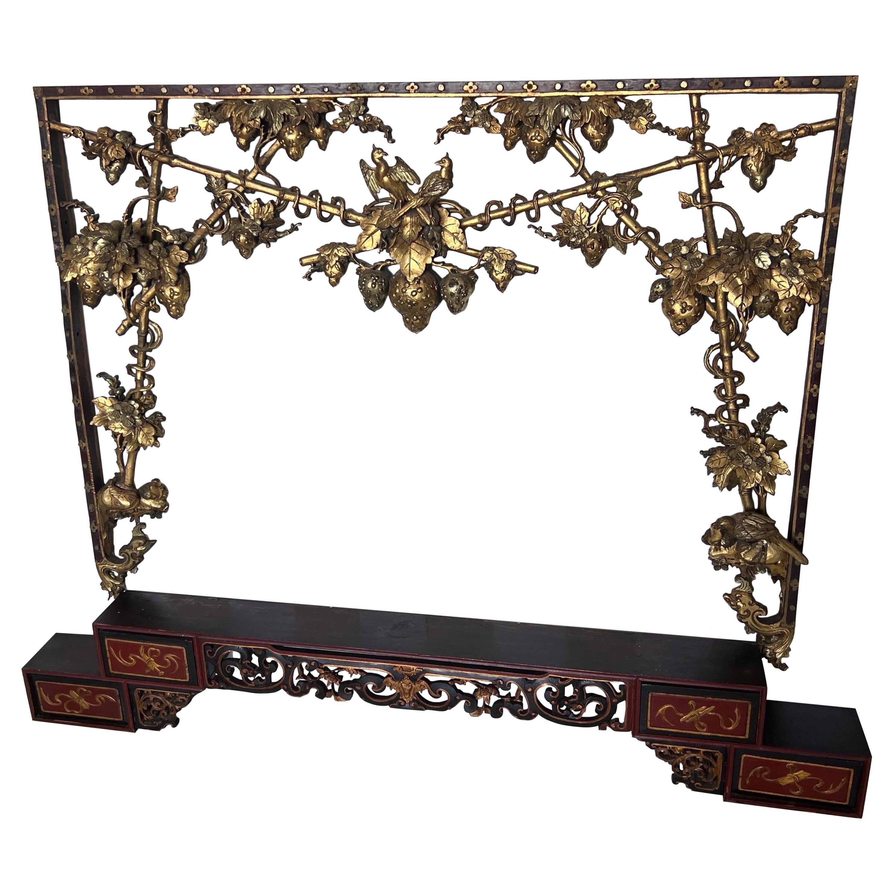 19th Century Chinese Altar and Door Surround- Could be used as a mirror frame For Sale
