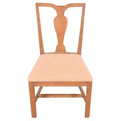 Modern Chippendale Carved Maple Dining Chair or Side Chair