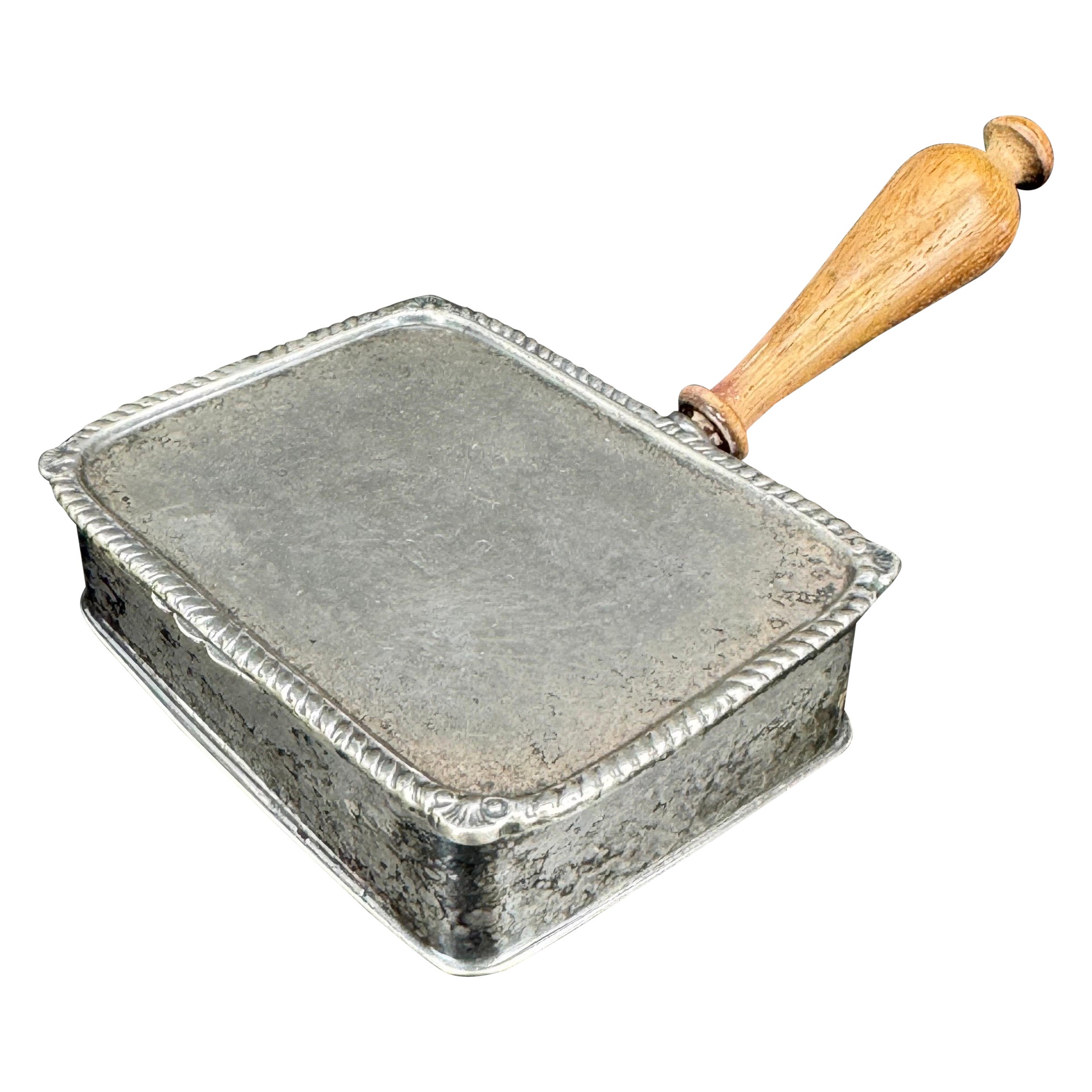 Cenicero de plata vintage para puros Butler