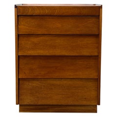 Edward Wormley for Dunbar Louvered Five Drawer Nightstand