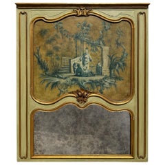 Antique Large French Trameau Mirror Circa 1820